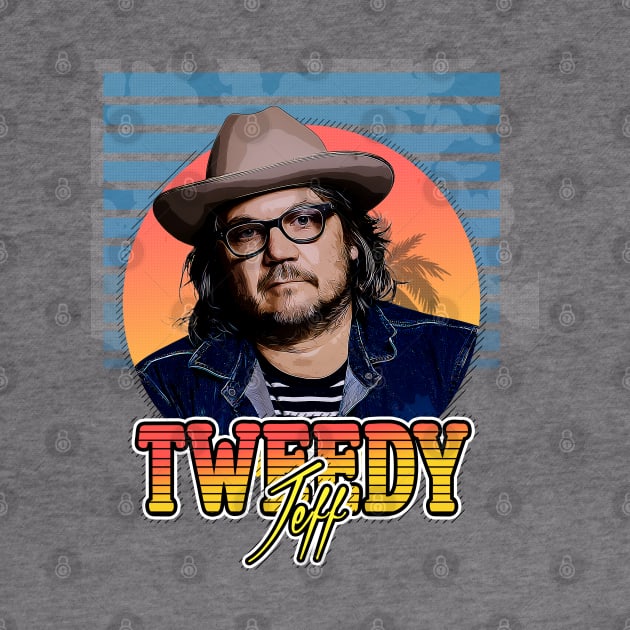 jeff tweedy retro style flyer vintage by Now and Forever